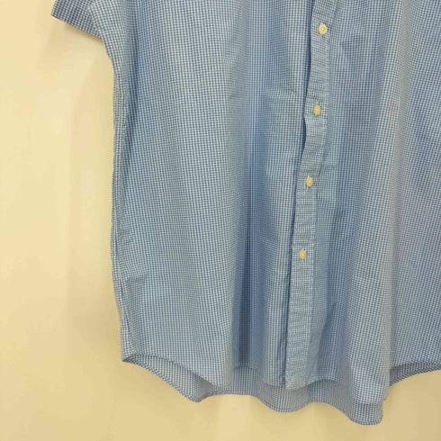 ラルフローレン RALPH LAUREN CLASSIC FIT ポニー刺繍 チェック柄 ボタンダウン 半袖シャツ メンズ JPN:XL