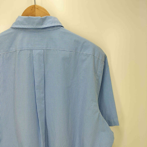 ラルフローレン RALPH LAUREN CLASSIC FIT ポニー刺繍 チェック柄 ボタンダウン 半袖シャツ メンズ JPN:XL