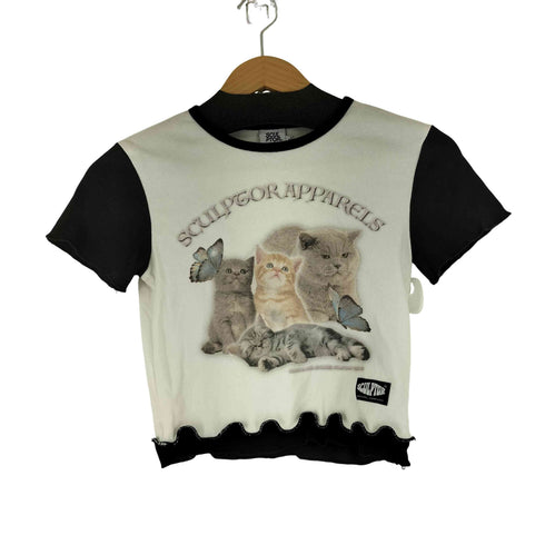 SCUL PTOR フロントプリント S/S Tシャツ レディース ONE SIZE