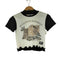 SCUL PTOR フロントプリント S/S Tシャツ レディース ONE SIZE