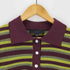 ザラ ZARA ストライプニットポロシャツ レディース import:M