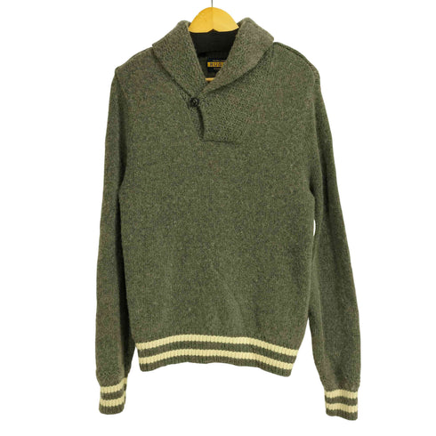 ラルフローレン RALPH LAUREN RUGBY カシミヤ混 ショールカラー ニット セーター メンズ import:M