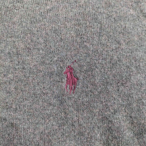 ポロバイラルフローレン Polo by RALPH LAUREN ポニー刺繍 ウール Vネック ニットセーター メンズ import:S