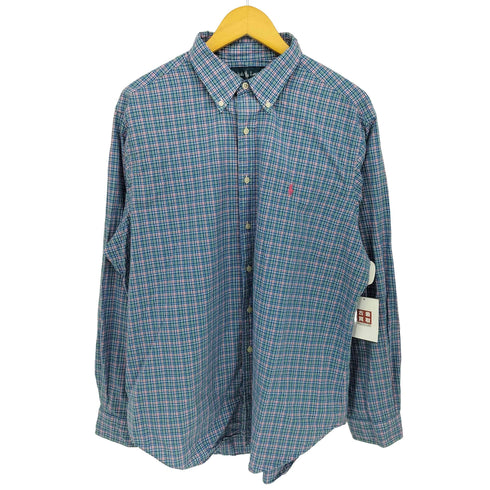 ラルフローレン RALPH LAUREN CLASSIC FIT ポニー刺繍 チェック BD シャツ メンズ import:XL