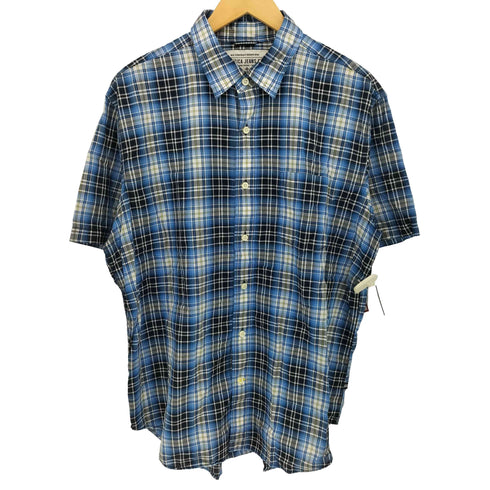 ノーティカ NAUTICA JEANS オンブレ チェック 半袖 シャツ メンズ import:L