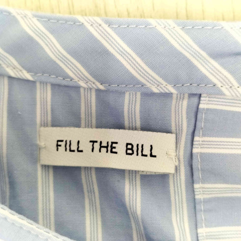 フィルザビル FILL THE BILL ストライプバンドカラーシャツ レディース JPN:1