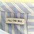 フィルザビル FILL THE BILL ストライプバンドカラーシャツ レディース JPN:1