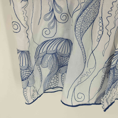 トーガビリリース TOGA VIRILIS COTTON EMBROIDERY S S SHIRT メンズ JPN:44