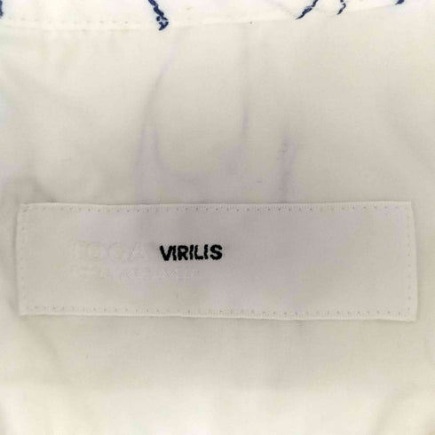 トーガビリリース TOGA VIRILIS COTTON EMBROIDERY S S SHIRT メンズ JPN:44