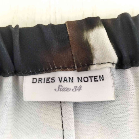 ドリスヴァンノッテン DRIES VAN NOTEN カウプリント イージーワイドパンツ レディース 34