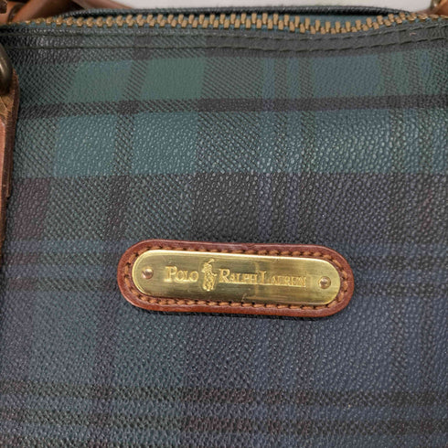 ポロラルフローレン POLO RALPH LAUREN チェック柄 ボストンバッグ メンズ ONE SIZE