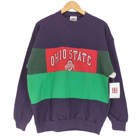 タルテックス TULTEX 90s OHIO STATE フロント刺繍クルーネックスウェット メンズ L