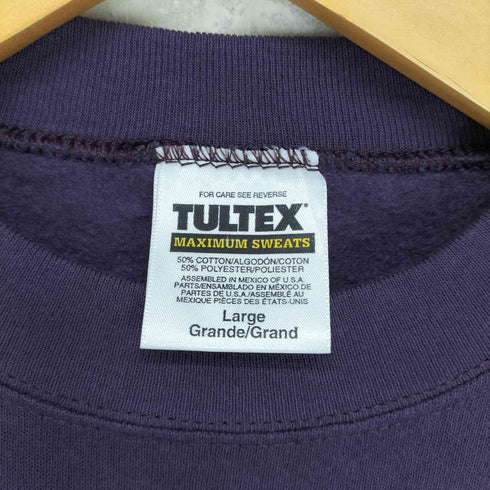 タルテックス TULTEX 90s OHIO STATE フロント刺繍クルーネックスウェット メンズ L