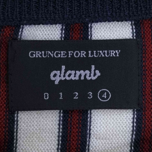 グラム glamb Big stripe knit メンズ JPN:4
