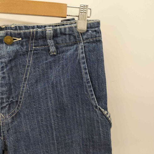ワイズ Ys ヒッコリー 変形ポケット クロップドデニムパンツ レディース 2