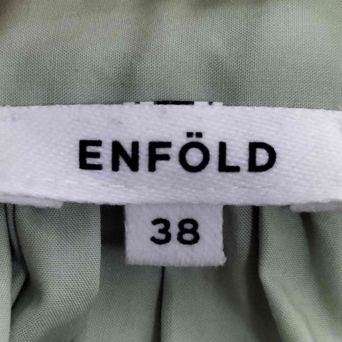 エンフォルド ENFOLD 21AW COブロード ギャザーオーバーBLOUSE レディース JPN:38