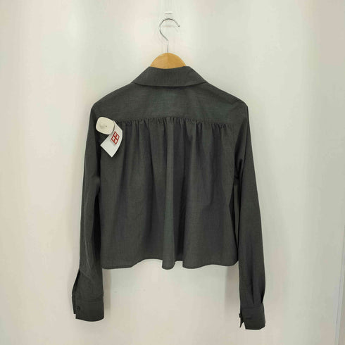 MADE BY LISA 丸襟 クロップドシャツ レディース S