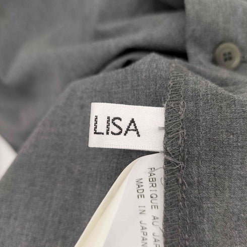 MADE BY LISA 丸襟 クロップドシャツ レディース S