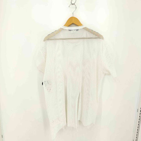 ブラックコムデギャルソン BLACK COMME des GARCONS 23SS 短冊 プルオーバー メッシュ トップス カットソー メンズ JPN:L