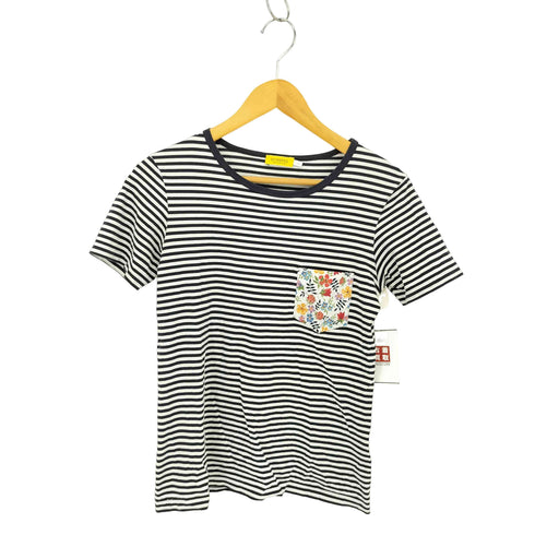 サンスペル Sunspel ポケットデザイン ボーダー クルーネックTシャツ メンズ import:S