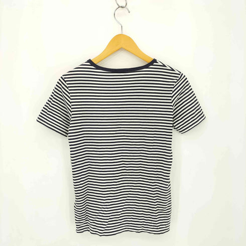サンスペル Sunspel ポケットデザイン ボーダー クルーネックTシャツ メンズ import:S