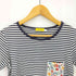 サンスペル Sunspel ポケットデザイン ボーダー クルーネックTシャツ メンズ import:S