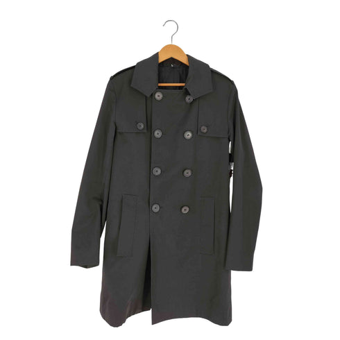 ディオールオム Dior HOMME 07AW エディ期 ブラック ダブルブレスト トレンチコート メンズ EUR:48