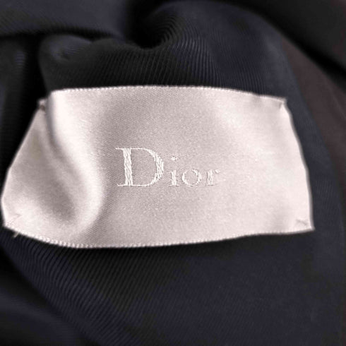 ディオールオム Dior HOMME 07AW エディ期 ブラック ダブルブレスト トレンチコート メンズ EUR:48