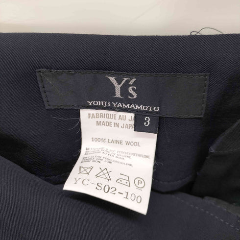 ワイズ Ys サイドボタン ウールロングスカート レディース 3