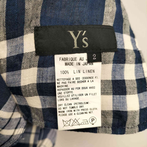 ワイズ Ys リネンチェックパンツ レディース 2