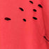 DING ダメージ加工 7分袖Tシャツ メンズ FREE