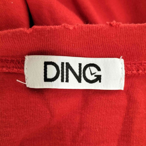 DING ダメージ加工 7分袖Tシャツ メンズ FREE