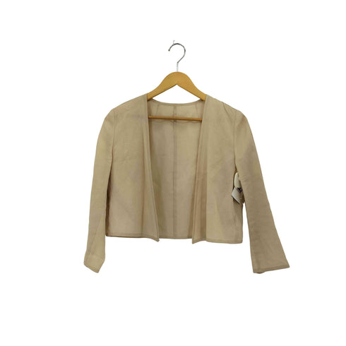 トゥモローランドコレクション TOMORROWLAND collection シルクオーガンジー ノーカラージャケット レディース 36