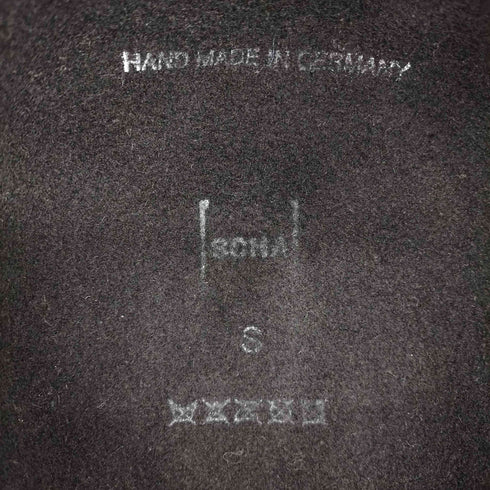 SCHA ドイツ製 ブラックウールハット レディース S