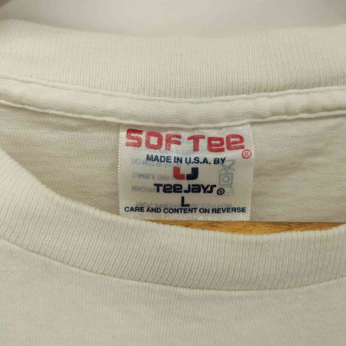 USA製 80-90s SOF TEEボディ ALOHAデザインプリント S/S クルーネックTシャツ シングルステッチ メンズ import:L