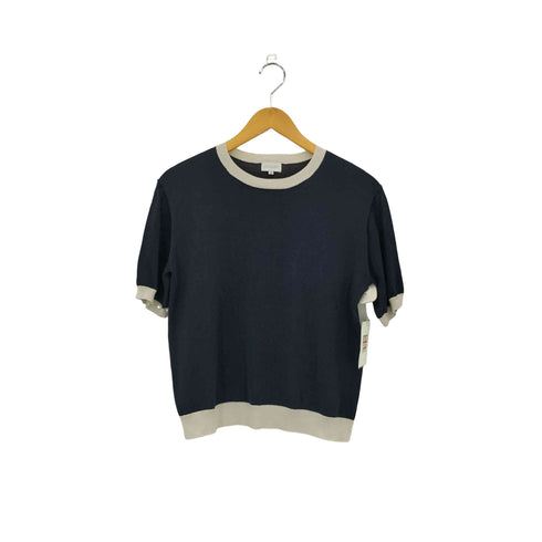 マッキントッシュフィロソフィー MACKINTOSH PHILOSOPHY コットンポリ クルーネック 半袖ニット レディース 38