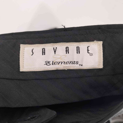 SAVANE 90S ウール混 ツータック ワイドスラックス メンズ