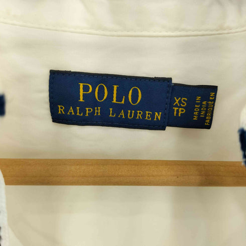 ポロラルフローレン POLO RALPH LAUREN 刺繍デザイン スキッパーブラウス レディース XS
