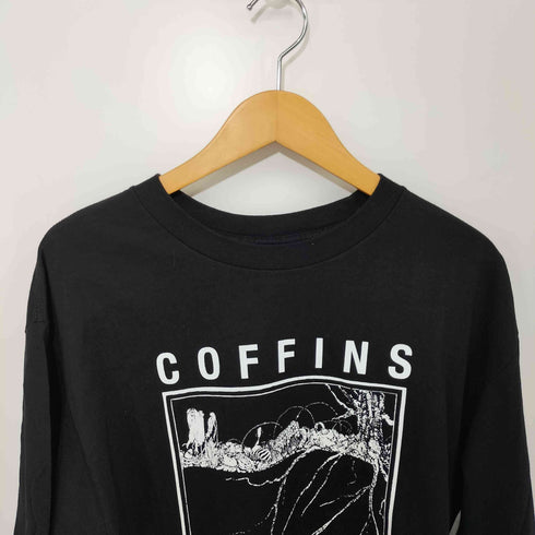 デスメタル ドゥームメタル アートワーク プリント L/S クルーネック Tシャツ メンズ import:L