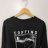 デスメタル ドゥームメタル アートワーク プリント L/S クルーネック Tシャツ メンズ import:L