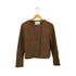 アデイインザライフユナイテッドアローズ A day in the life UNITED ARROWS スウェード ノーカラーライダースジャケット レディース 38