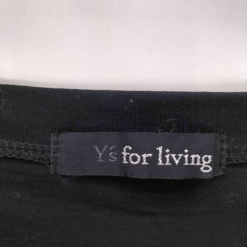 ワイズフォーリビング Ys for living ボートネック フレンチスリーブカットソーワンピース レディース