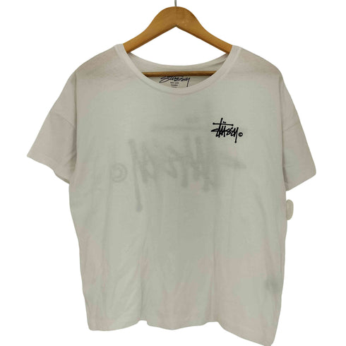 ステューシー Stussy ロゴプリント クロップド Tシャツ レディース import:S