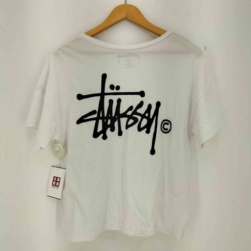ステューシー Stussy ロゴプリント クロップド Tシャツ レディース import:S