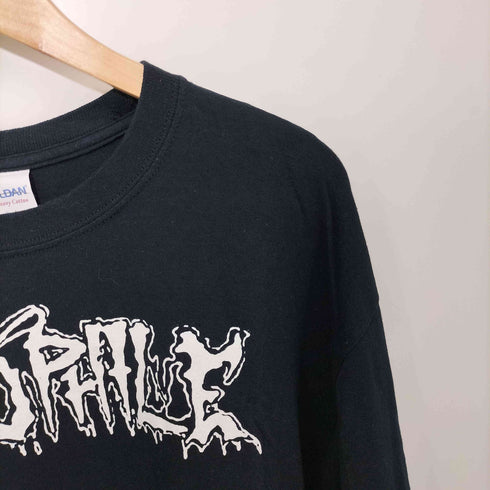 THE TERMINAL DERANGEMENT デモ アートワーク プリント L/S クルーネックTシャツ メンズ import:L