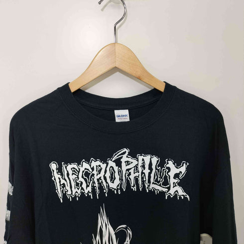 THE TERMINAL DERANGEMENT デモ アートワーク プリント L/S クルーネックTシャツ メンズ import:L
