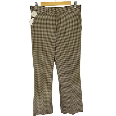 Richman BROTHERS 70S TALON ホック SCOVILL ジップ チェック柄 フレア パンツ メンズ