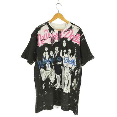 オーバープリントバンドTシャツ メンズ
