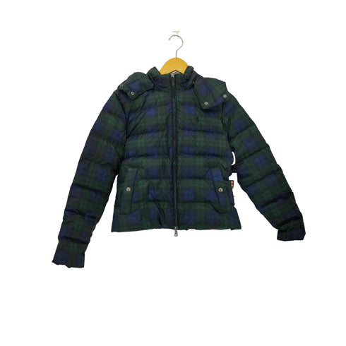 ポロラルフローレン POLO RALPH LAUREN Womens Plaid Down Prka Jacket ポニー刺繍 ダウンジャケット レディース XS