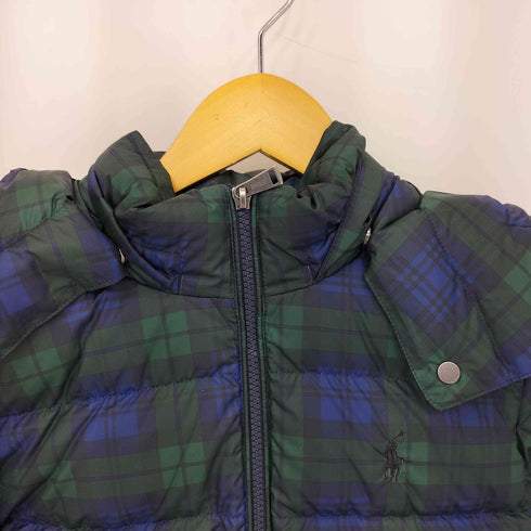 ポロラルフローレン POLO RALPH LAUREN Womens Plaid Down Prka Jacket ポニー刺繍 ダウンジャケット レディース XS